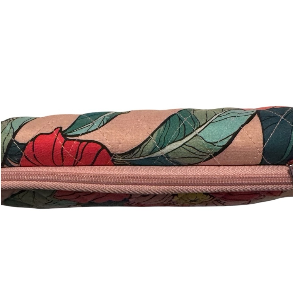 Vera Bradley Wristlet Wallet - Removable Strap + Zip-Around | Pink Floral - Picture 6 of 8